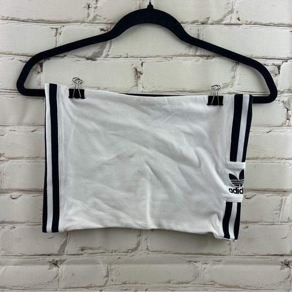 Adidas Originals Womens White Summer Bandeau Tube Top - Picture 1 of 6